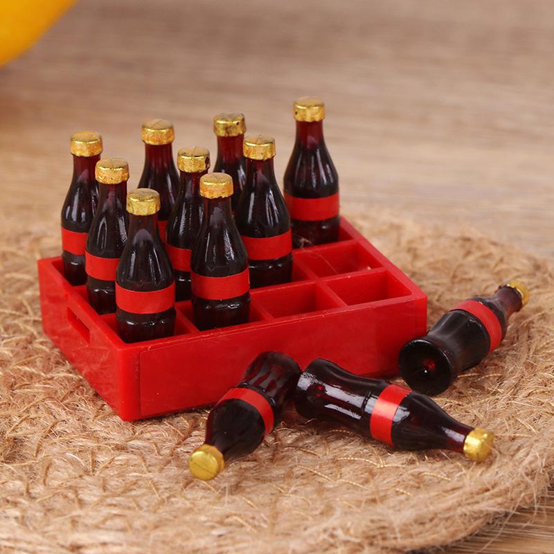 A Dozen Miniature Food Model Drink Dollhouse Miniature 1:12 Doll Accessories Toy