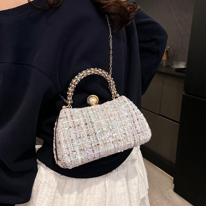 Bag Women's New Full Diamond Fashion High-end Women's Chain Bag High-end Sense Versatile Diagonal Span Bag