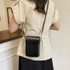 PU Leather Flap Crossbody Bags Simple Solid Phone Wallet Women Handbags Messenger Bag Vertical Phone Shoulder Purses