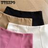 Chic Versatile Slim High-waisted Solid Umbrella Skirt Female Spring and Summer Personality Half-body Skirt Temperament A Line Skirt