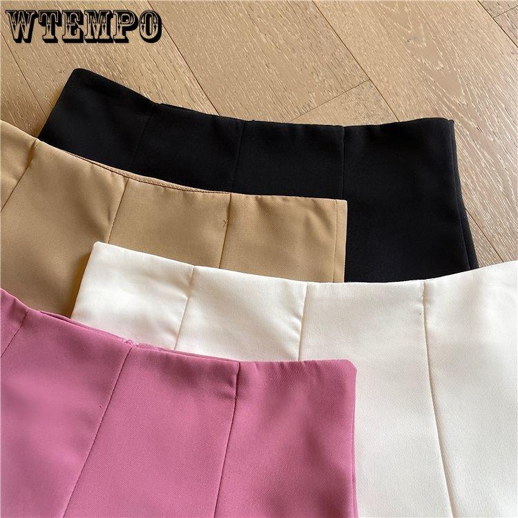 Chic Versatile Slim High-waisted Solid Umbrella Skirt Female Spring and Summer Personality Half-body Skirt Temperament A Line Skirt
