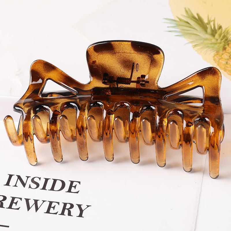 Geometrické sponky do vlasů v korejském stylu: Velká velikost, všestranné duté gumičky do culíku a skřipce pro ženy