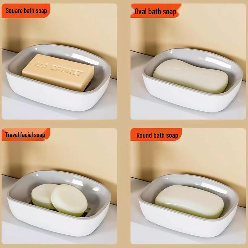 YIXI Drainable Soap Dish (5-Pack)