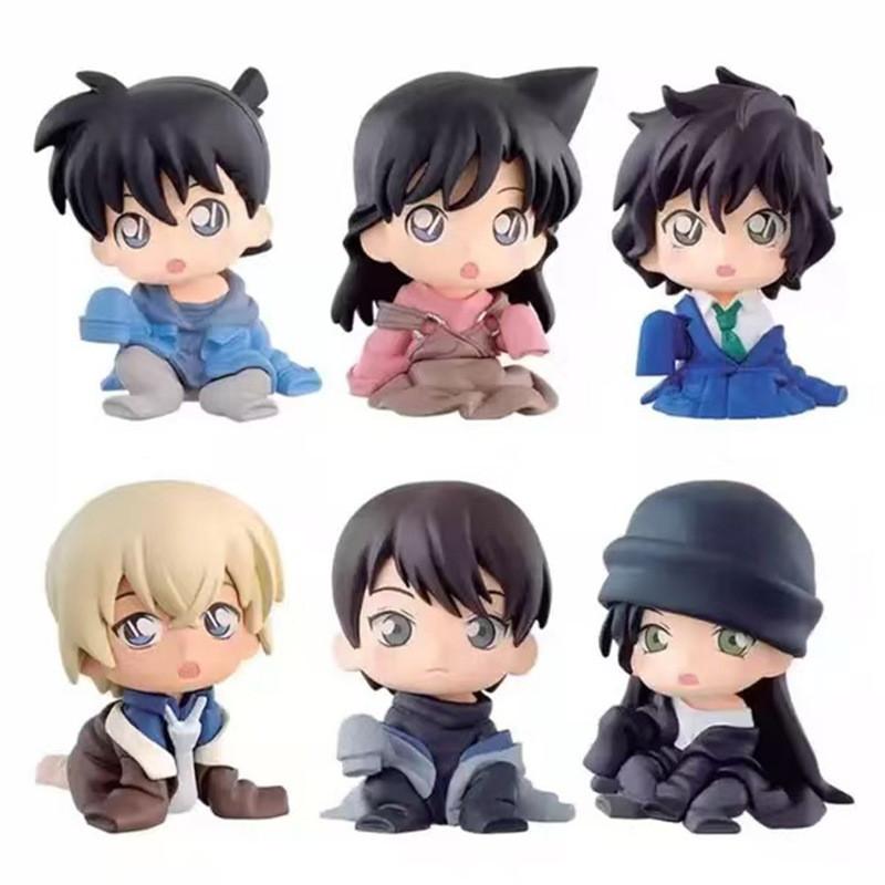 Conan Detective Mouri Ran Kaito Jimmy Kudo Anime Character Ornament Model