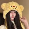 Little Bear Hat Animal  Warm Plush Hat Autumn And Winter Thick Women