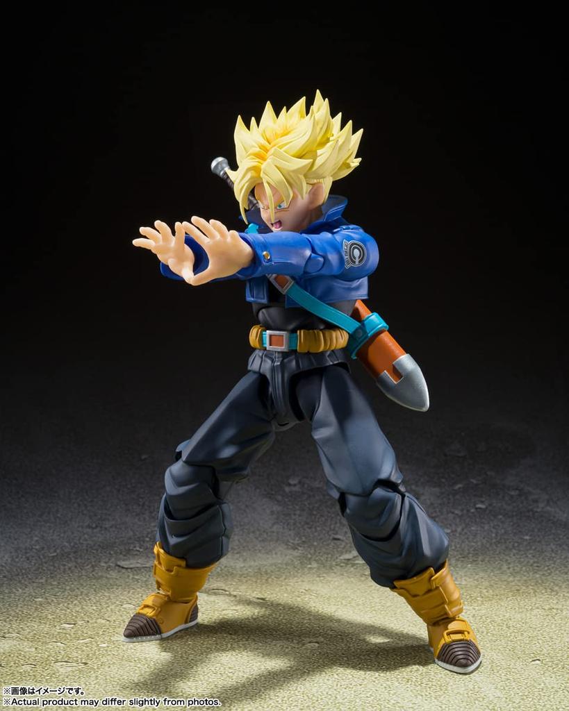 TAMASHII NATIONS Dragon Ball Z Super Saiyan Trunks Boy from the 140mm PVC ABS Painted Movable Figure S.H.Figuarts -The Future- Approx. &