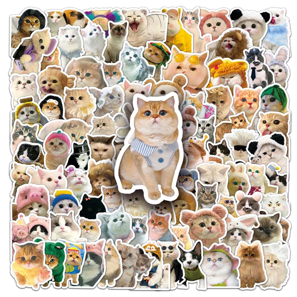 100 PC Cute Pet Animal Decoration Mobile Computer Stickers