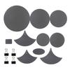 14x Drum Mute Pads Practical Cymbal Mute Pads Practice Drum Mute Pads with 4 Binder Clips Drum Accessories for Drummers