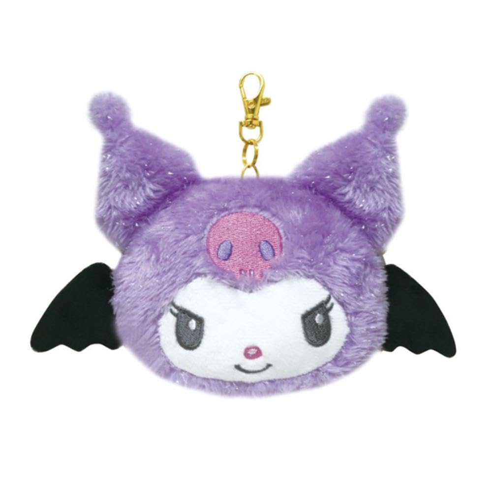 K Company My Melody Kuromi Face Pass Case Kuromi Purple x x D4cm (Angel Series) MK-PC-KUP H10.7 W20.7