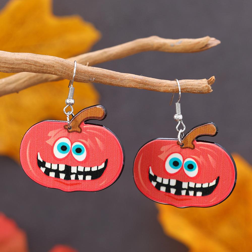 Cross-Border Halloween Cartoon Animal Earrings: Panda & Sheep Acrylic Design for Women
