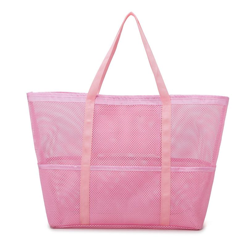 New high-end mesh bag, light and large-capacity travel bag, fitness sports storage, shoulder bag.