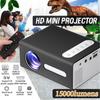 12V-2A T300 1920*1080 LED Mini Portable Projector 240x320 AV USB Audio Projector 3D Home Cinema Media Video Player Built-in Speaker 20W
