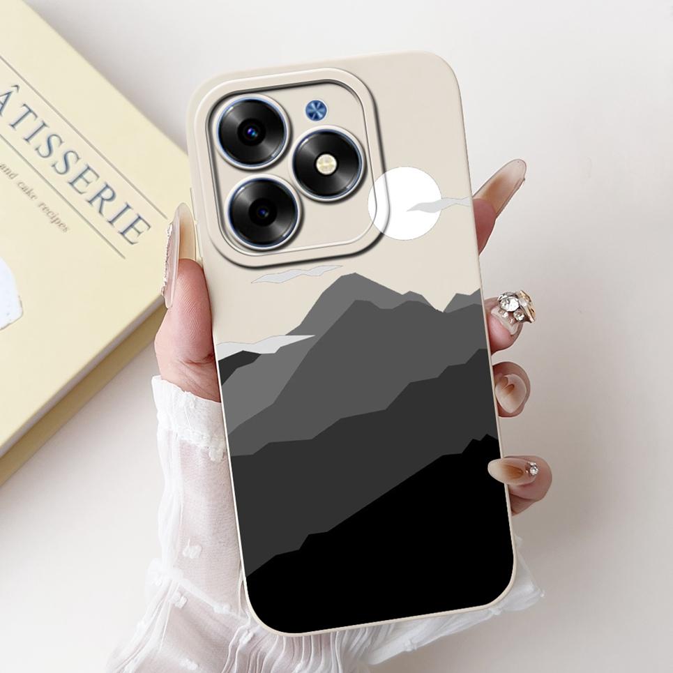 Luxus Modische Rückabdeckung Für Tecno Spark GO 2024 BG6 Hülle Weiches Silikon SparkGO 2024 Handyhülle Hase Katze Blume Panda Funda