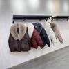 Winter New Cotton-padded Clothes Women's Short Loose Cotton-padded Clothes Women's Oversized Fur Collar Thickened Cotton-padded Jacket