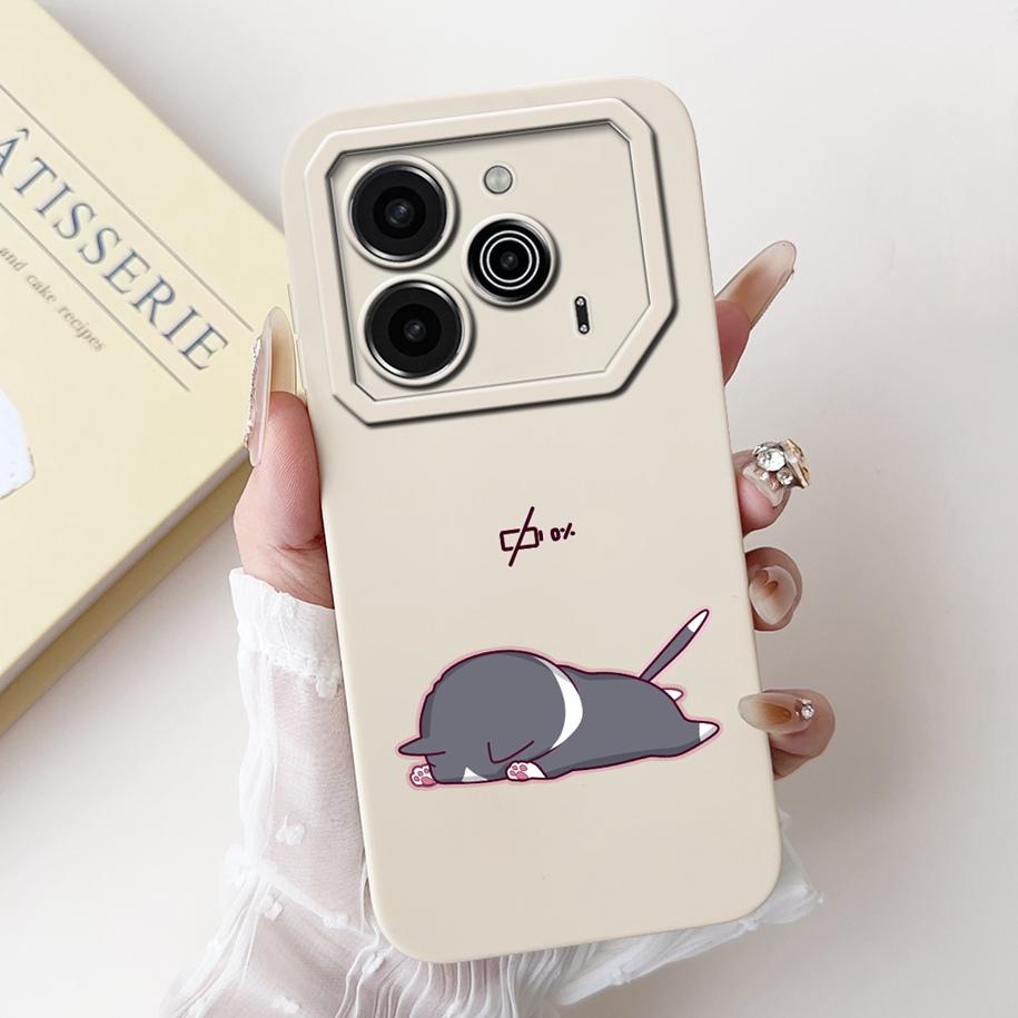 Für Tecno Pova 6 Pro 5G 2024 Hülle LI9 Kameraobjektiv Schutzabdeckung Niedlicher Panda Cartoon Weicher Stoßfänger Für Tecno Pova 6 Pova6 5G Capa