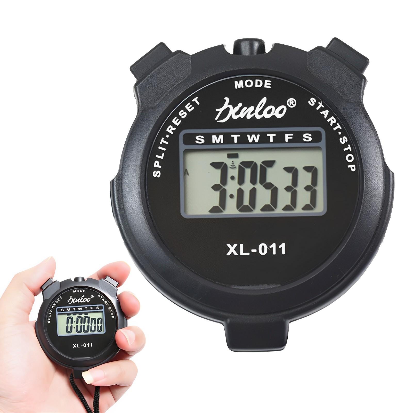 

Electronic Digital Stopwatch Timers With Stop and Restart Function Countdown Design Suitable for Running Training чорний