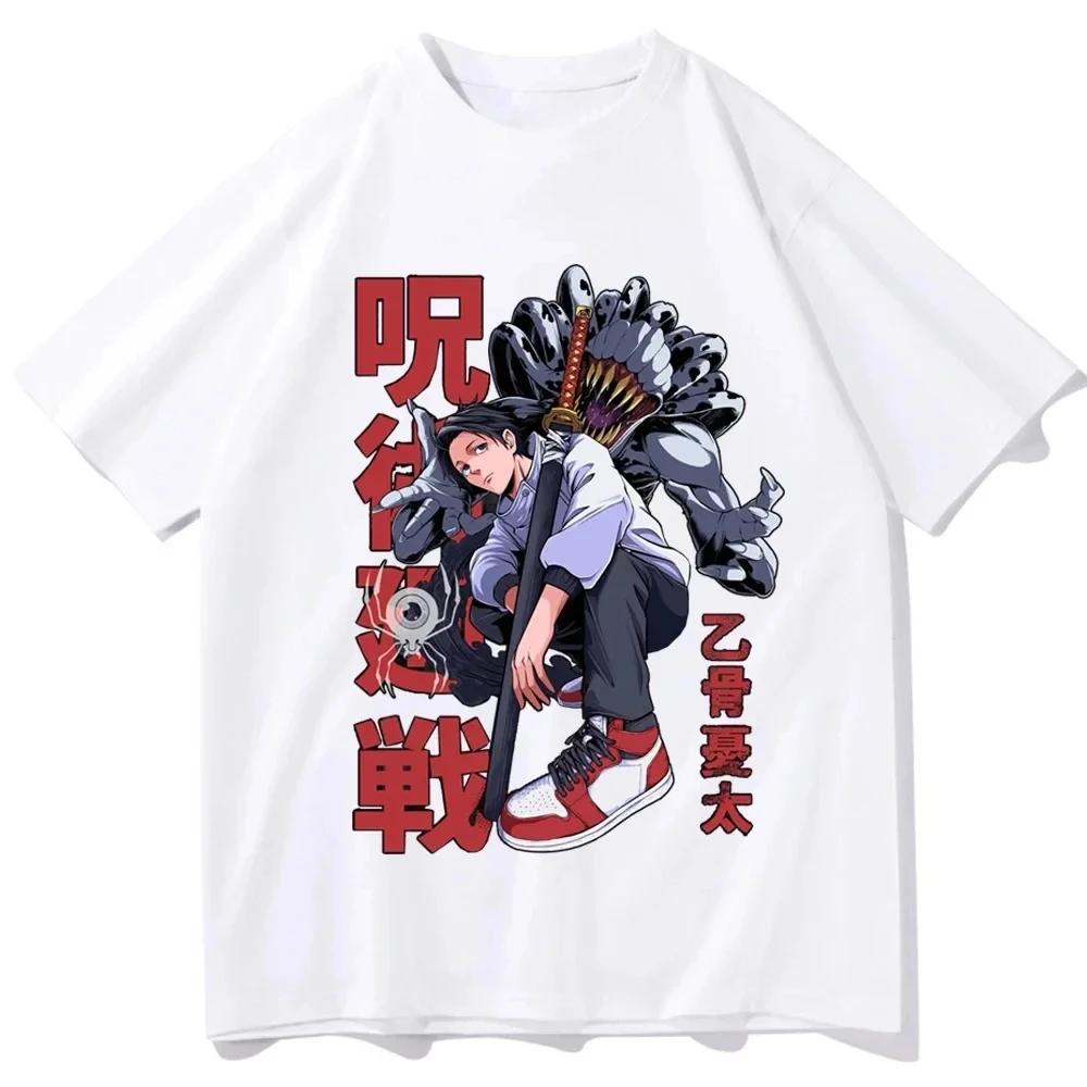Men Classic Simple Harajuku Casual T-shirts Japanese Anime Jujutsu T-shirt T-shirt with Print Aesthetic Clothes Short Sleeved