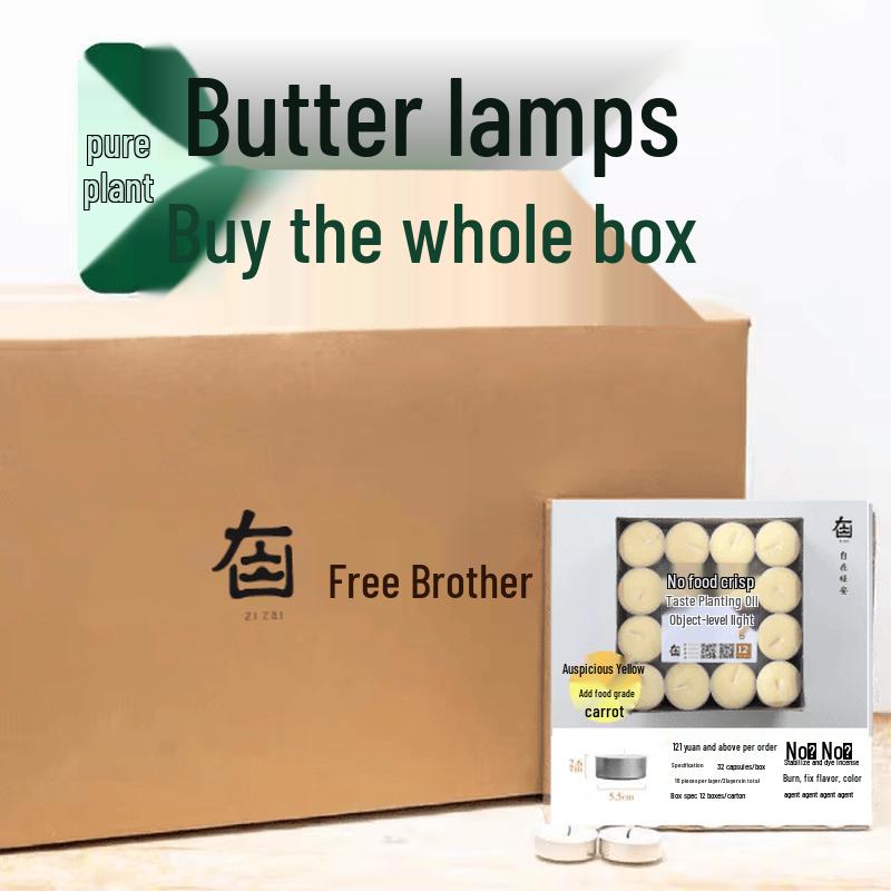 LIEI Smokeless Plant-Based Ghee Butter Lamps