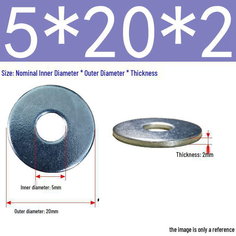 Galvanized Flat Metal Washer Spacer M3-M60
