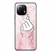 Glass Back Cover For Xiaomi 11 Lite 5G NE Case Soft Edge Hard Tempered Glass Case For Xiaomi Mi 11 Lite 5G NE Phone Case Coque