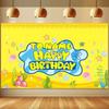 2D Bikini Bottom Custom Backdrop Kids Party Decor