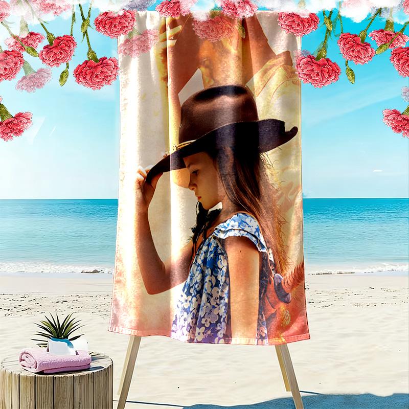 The Walking Dead Print Beach Towel, Large Soft Quick Dry Towel for Beach Camping Swimming