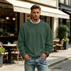Men's Lined Crewneck Long Sleeve Sweatshirt Casual Loose Fit Pullover for Fall Winter