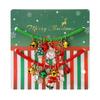 European & American Christmas Tree Clay Bracelet Set: 3-Piece Fashion with Reindeer & Snowflake Designs
