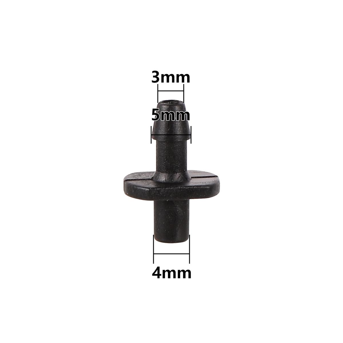 

100Pcs 3/5mm Hose Garden Drip Irrigation Accessories Straight 3-way 5-way Water-Saving Irrigation Micro Spray Joint Splitters 3I5mm