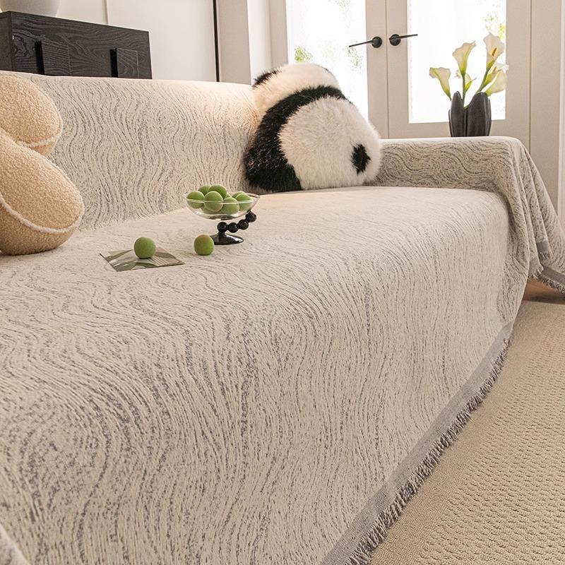 New Chenille Sofa Cover Cloth Full Cover Sofa Towel Fixed Anti Slip Anti Cat Scratch Sofa Blanket