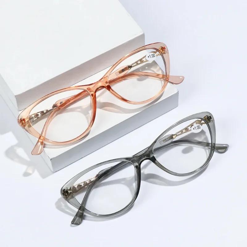 Cat Eye Reading Glasses for Women Men Fashion Reading Reader Eyewear Unisex Presbyopic Eye Glasses Diopters