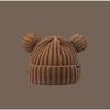 Cat Ears Knitted Hat for Women, Warm In Autumn and Winter, Thickened Ear Protection for Winter, Showing Face, Small Student Wool Hat Ins Wind