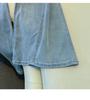 Women's High-Waisted Stretch Bell-Bottom Jeans - Sky Blue Diamond, Spring/Summer 2026