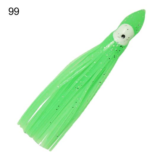 MUQZI Sports Accessory 5Pcs/Set 9cm Luminous Soft Octopus-Shaped Fake Baits Faux Lure Fishing Tackle
