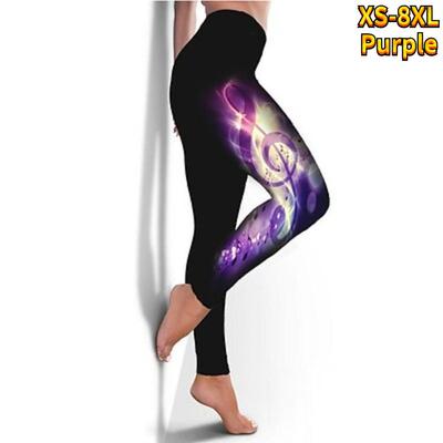 Kadın Cyan Crystal Stars Baskılı Streç Yoga Taytları Fitness Koşu Spor Salonu Sporları Aktif Pantolon