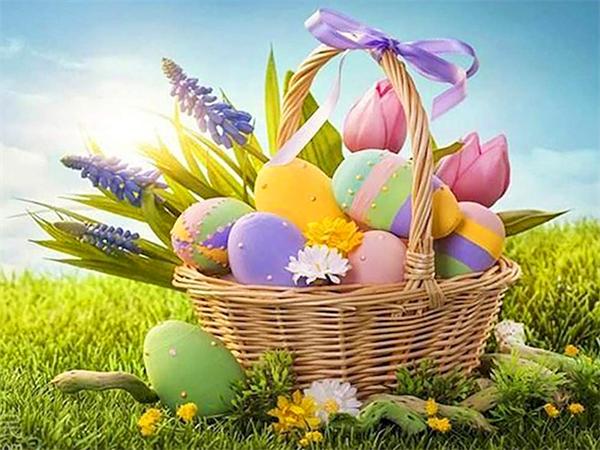 Diamond Painting Collection 2023 Easter Egg 5d Diy Mosaic Landscape Embroidery Cross Stitch Crystal Home Decor