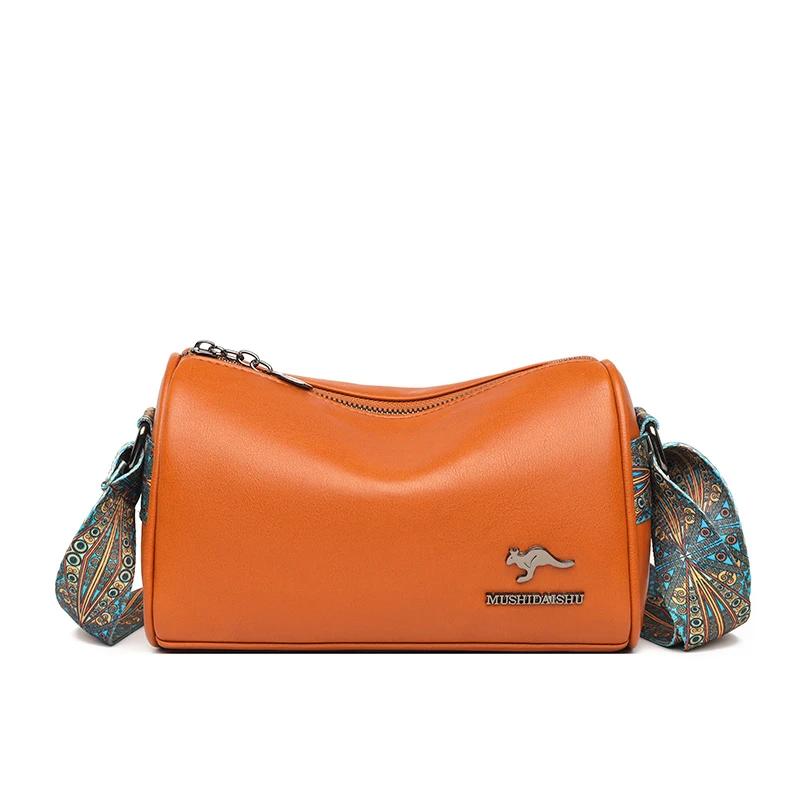 Luxury Crossbody Bags for Women Monochromatic Bags High-quality Shoulder Bags Ladies PU Leather Messenger Bag