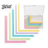 Paper Stack Alignment Tool Crafting Guides with Storage Case 5 Pcs Color-Coded L-Shaped Corner Spacers Size Tabs for Card Making Scrapbooking