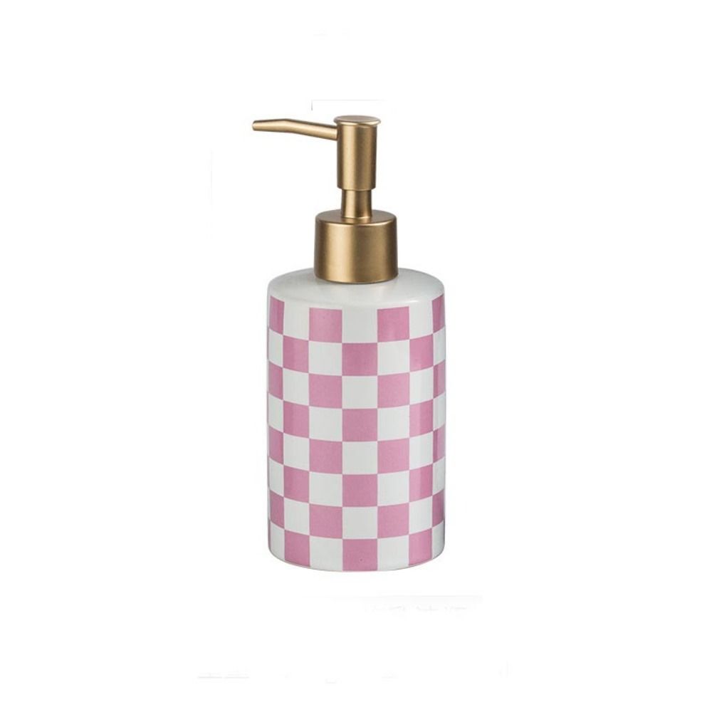 

300 мл Дозатор для пенного мыла Керамический Пенный Ручной Насос Бутылка Керамика Контейнер для Жидкого Лосьона Отель розовый