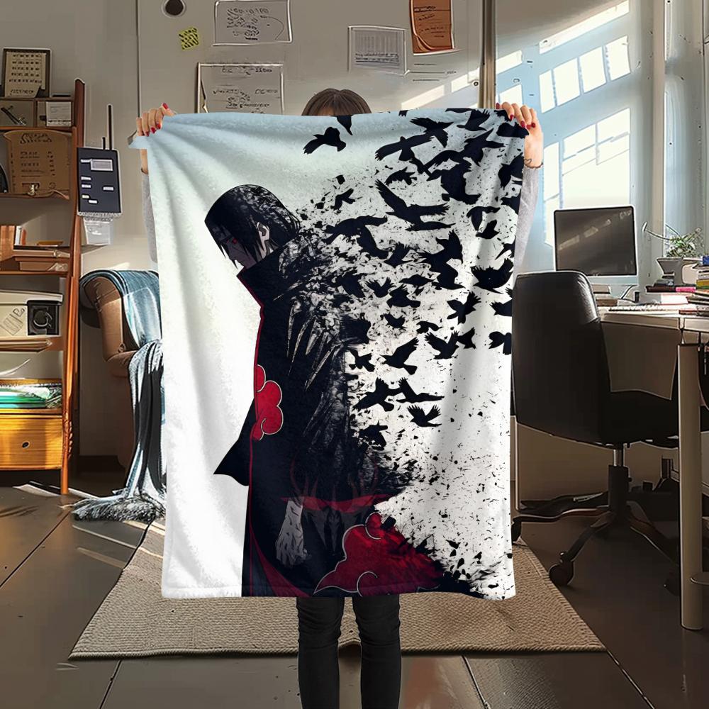1Pc Cartoon Print Flannel Blanket, High Quality Comfortable for All Seasons, Home Decor, Warmth and Comfort, Perfect for Christmas Birthday Gift