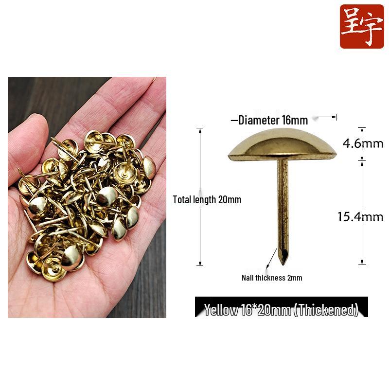 Antique-style Round Head Sofa Decoration Nails, Retro Pushpins, Thickened and Smooth Foam Nails, Furniture Hardware.