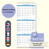 2026 Large Wall Calendar Large Vertical 3 Month Calendar Planners Organizers for Meeting Notebook Daily Schedule Pared Home