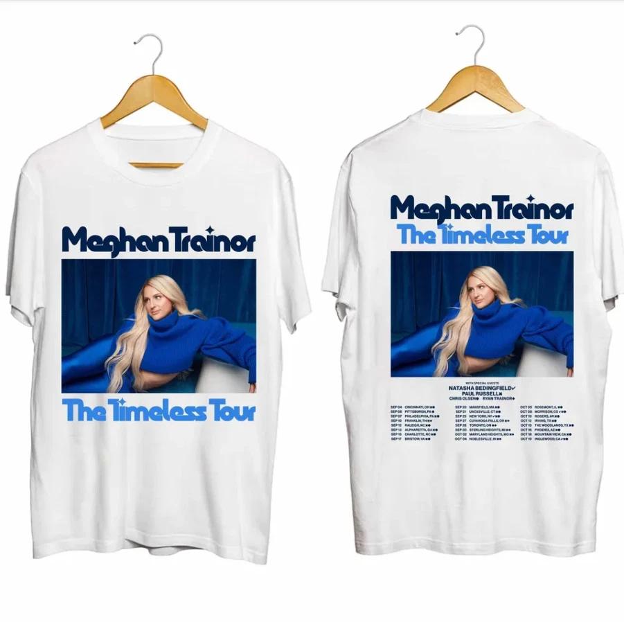 

New Meghan Trainor Timeless Tour 2025 Tee – Double-Sided Heavyweight Black Tee High-end Luxury Is for Both Men and Women Top Y2k 4XL