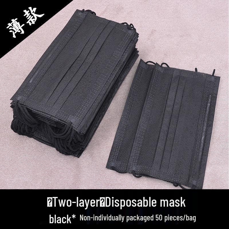 Ultra-dünne atmungsaktive Einwegmasken: Ein- oder dreilagig, Unisex, Einzeln verpackt, Erhältlich in Weiß oder Schwarz