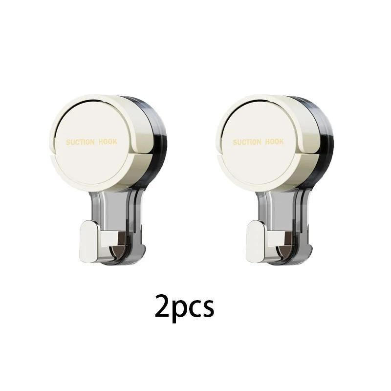 Starke Vakuumsaugnäpfe Spurloser Kleber ohne Bohren für Zuhause Badezimmer Küche Türrückseite Toilettenbereich - 4er-Set