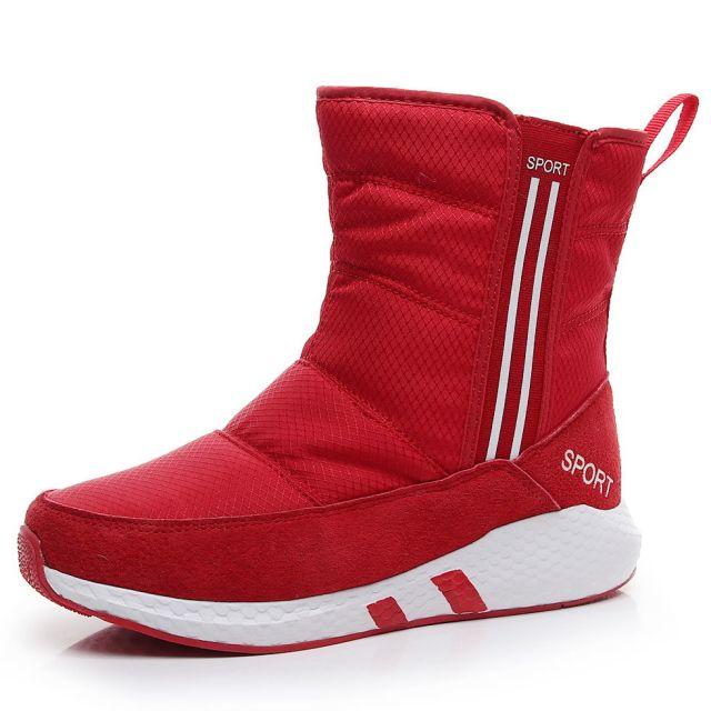 

Женские зимние ботинки, новые плюшевые женские короткие сапоги, женские зимние сапоги, водонепроницаемая нескользящая теплая женская зимняя обувь на молнии 36