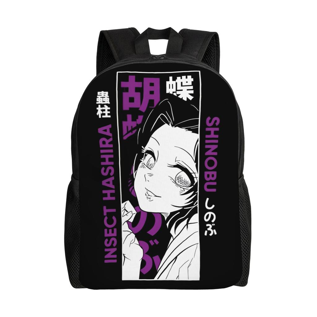 Demon Slayers Backpack for Women Men Waterproof College School Kokushibo Bag Printing Bookbag