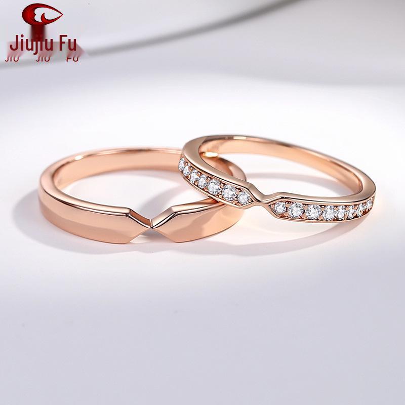 Korean Style 925 Sterling Silver Couple Ring - All-Match Valentine’s Day Gift