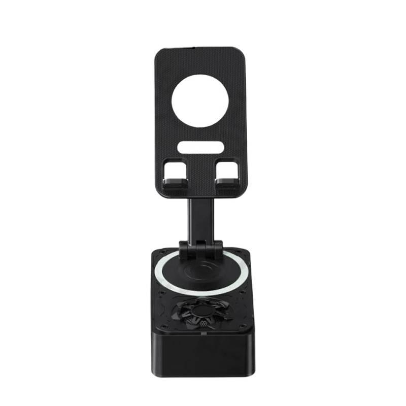 Multifunctional Bluetooth Speaker & Phone Holder: Folding, Rotating Stand for Easy Viewing and Music. Perfect for Lazy Days! Portable and Convenient.