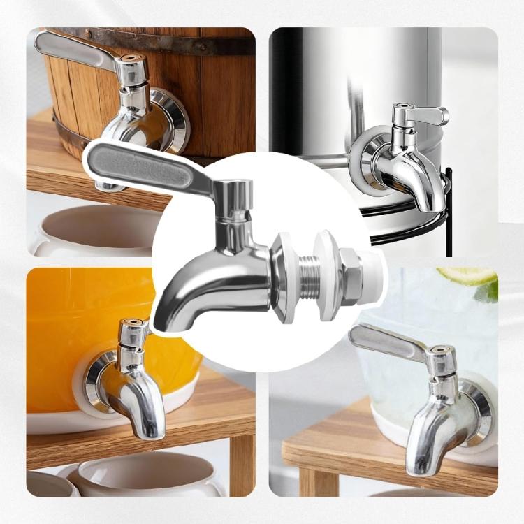 Corrosions Resistant Stainless Steel Faucet Tap For Beverage Dispenser Smooth Flows Control Suitable For Brewing Equipment